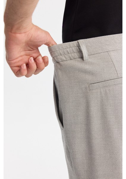 Erkek Açık Gri Yanı Lastikli Bi-Stretch Kolay Ütülenen Chino Slim Fit Pantolon B003037 indirimleri