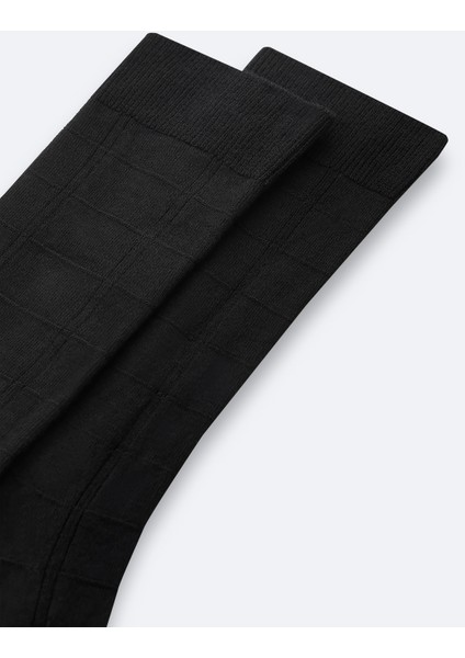 Erkek Siyah Desenli Bambu Soket Çorap A42y8513 modelleri