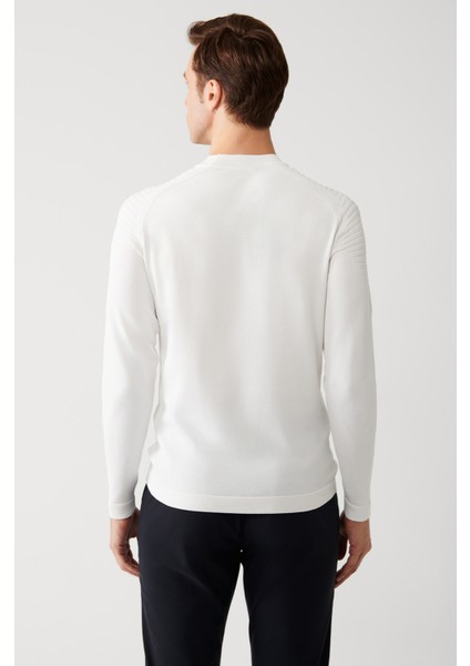 Erkek Ekru Yüksek Bisiklet Yaka Rayon Kazak A32Y5006 indirimleri