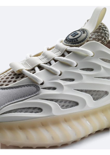 Erkek Bej Nefes Alan Hafif Sneaker Ayakkabı A41Y8023 modelleri