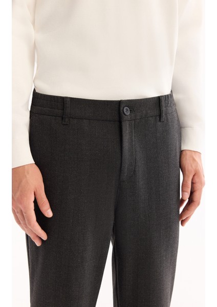 Erkek Antrasit Yanı Lastikli Kolay Ütülenen Slim Fit Pantolon A52Y3040 fırsatları