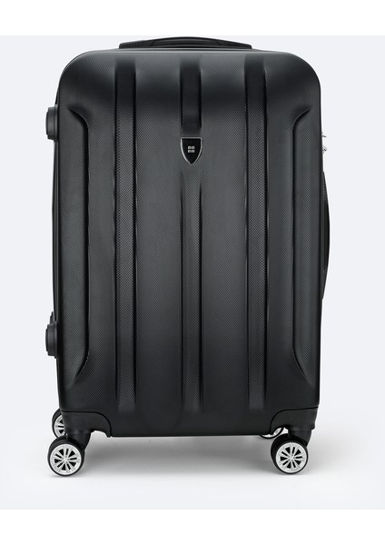 Erkek Siyah Kilitlenebilir Orta Boy Bavul B008112