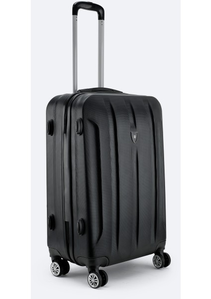 Erkek Siyah Kilitlenebilir Orta Boy Bavul B008112 modelleri