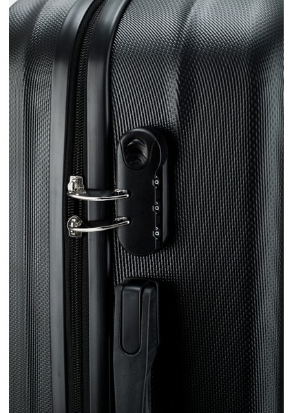 Erkek Siyah Kilitlenebilir Orta Boy Bavul B008112 indirimleri