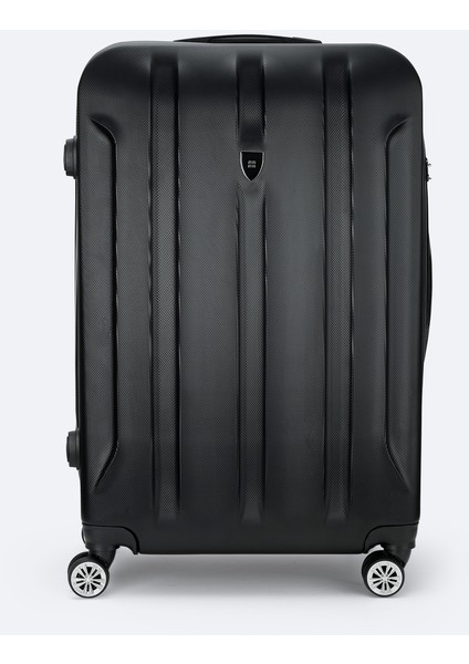 Erkek Siyah Kilitlenebilir Büyük Boy Bavul B008113