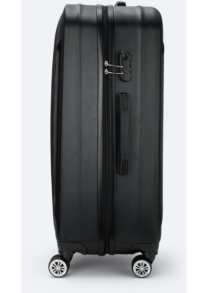 Erkek Siyah Kilitlenebilir Büyük Boy Bavul B008113 fiyatları