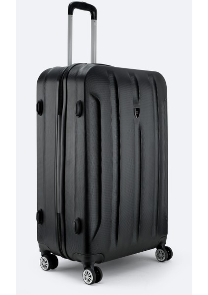 Erkek Siyah Kilitlenebilir Büyük Boy Bavul B008113 modelleri