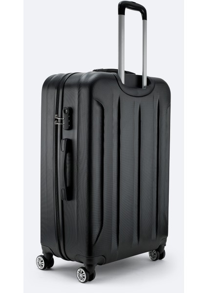 Erkek Siyah Kilitlenebilir Büyük Boy Bavul B008113 fırsatları