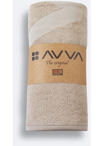 Erkek Bej Desenli %100 Pamuk Plaj Havlusu A41Y8204