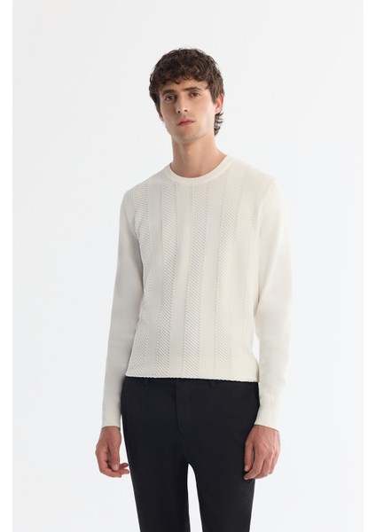 Erkek Siyah Yandan Cepli Dokulu Bi-Stretch Slim Fit Pantolon A42Y3211