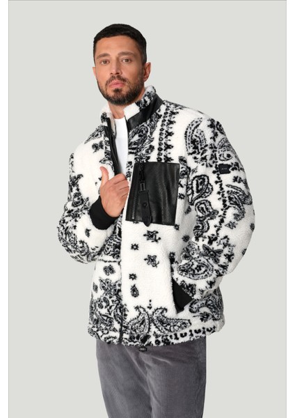 Erkek Ekru Yarım Balıkçı Yaka Rayon Triko Regular Fit Kazak A42Y5100