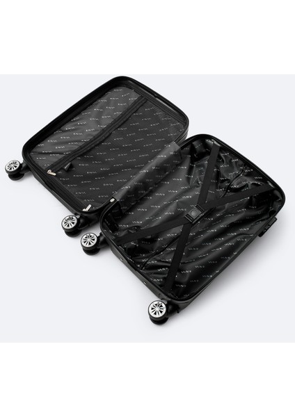 Erkek Siyah Kilitlenebilir Küçük Boy Bavul B008111