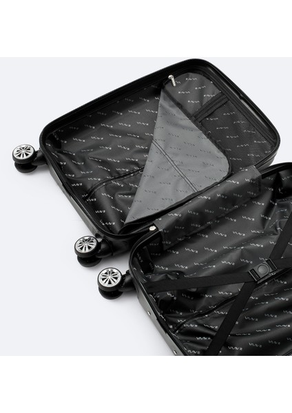 Erkek Siyah Kilitlenebilir Küçük Boy Bavul B008111
