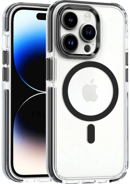 iPhone 15 Pro Bella Magsafe Kapak - Siyah