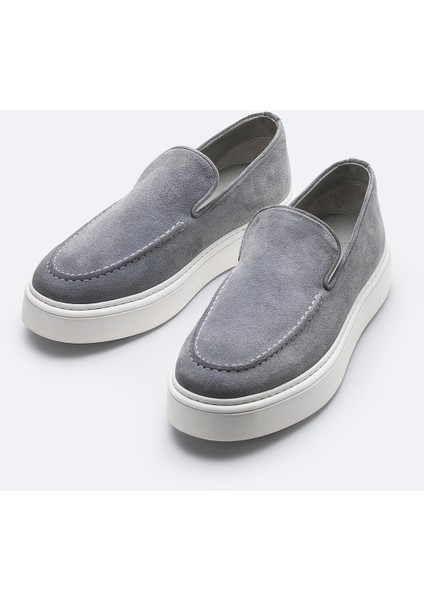 Erkek Gri %100 Süet Hafif Loafer Ayakkabı A51Y8006 indirimleri