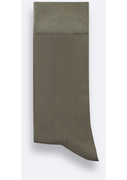 Erkek Haki Pamuklu Soket Çorap A42Y8522