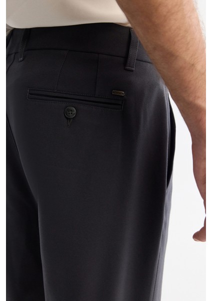 Erkek Siyah Klasik Bel Kolay Ütülenen Chino Slim Fit Pantolon B003035 indirimleri