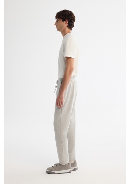 Erkek Gri Yanı Lastikli Balıksırtı Örme Bağcıklı Relaxed Fit Pantolon A42Y3016 fiyatları