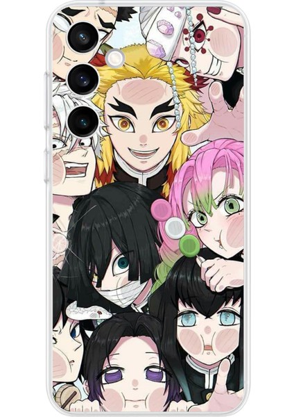 Samsung Galaxy S23 Fe Uyumlu Demon Slayer Manga Baskılı Silikon Kılıf