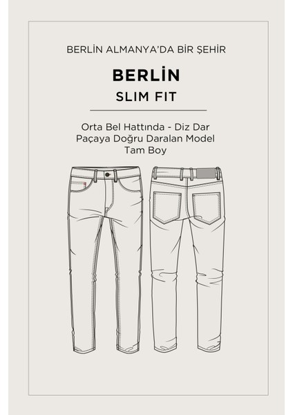 Erkek Gri Klasik Bel Parça Boya Pamuklu Yıkamalı Berlin Slim Fit Jean Pantolon A52Y3509 fiyatları