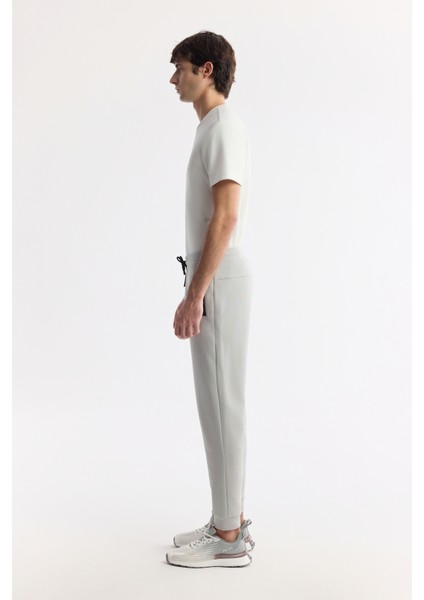 Erkek Gri Beli Lastikli Bağcıklı Bi-Stretch Regular Fit Eşofman Altı B003400 fiyatları