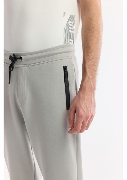 Erkek Gri Beli Lastikli Bağcıklı Bi-Stretch Regular Fit Eşofman Altı B003400 indirimleri
