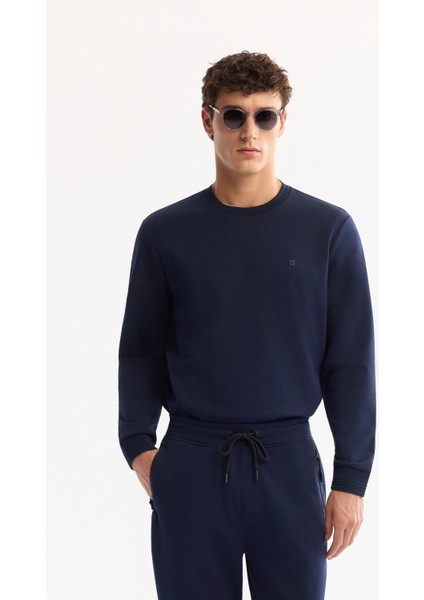 Erkek Lacivert Beli Lastikli Bağcıklı Bi-Stretch Regular Fit Eşofman Altı B003400 fiyatları