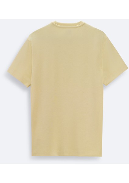 Erkek Sarı Soft Touch Bisiklet Yaka Baskılı T-Shirt A41Y1333 fiyatları