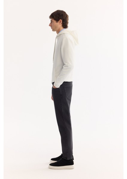 Erkek Siyah Klasik Bel Pamuklu Eskitme Yıkamalı Madrid Comfort Slim Fit Jean Pantolon A52Y3518 fırsatları