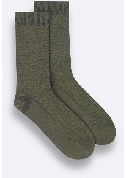 Erkek Haki Dokulu Bambu Soket Çorap A42Y8508 fiyatları