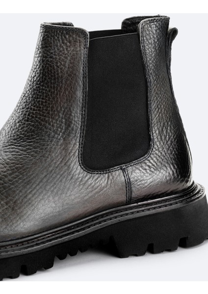 Erkek Antrasit %100 Deri Esnek Taban Chelsea Bot A52Y8001 modelleri