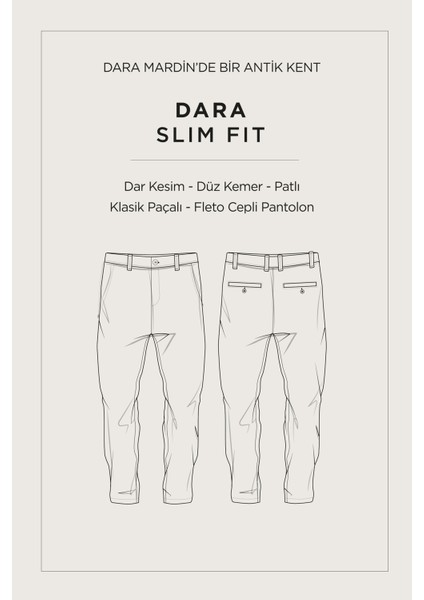 Erkek Siyah Klasik Bel Elastan Chino Slim Fit Pantolon A42Y3021