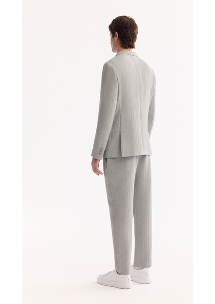 Erkek Gri Mono Yaka Bi-Stretch Hafif Dokulu Blazer Comfort Slim Fit Ceket A52Y4003 fırsatları