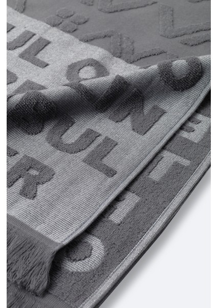 Erkek Antrasit Desenli %100 Pamuk Plaj Havlusu A51Y8200 fırsatları