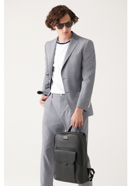 Erkek Lacivert Astarsız Ekose Çift Yırtmaçlı Ceket A31Y4015 fiyatları