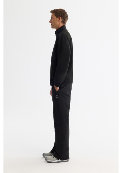 Erkek Siyah Soğuğa Dayanıklı Dik Yaka Fermuarlı Polar Regular Fit Sweatshirt A42Y1311 modelleri