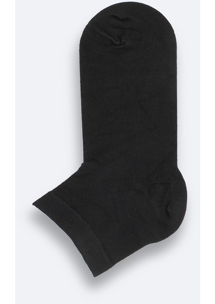 Erkek Siyah Pamuklu Patik Çorap B008556