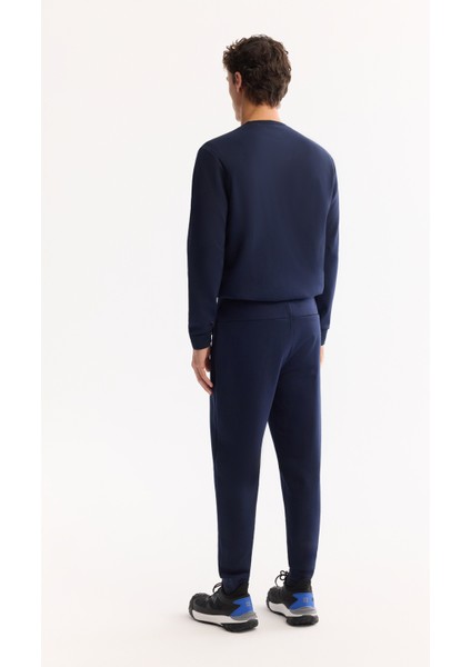 Erkek Lacivert Beli Lastikli Bağcıklı Bi-Stretch Regular Fit Eşofman Altı B003400 fırsatları