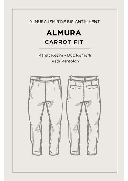 Erkek Kahve Klasik Bel Yün Karışımlı Soft Touch Carrot Fit Pantolon A52Y3012 fiyatları