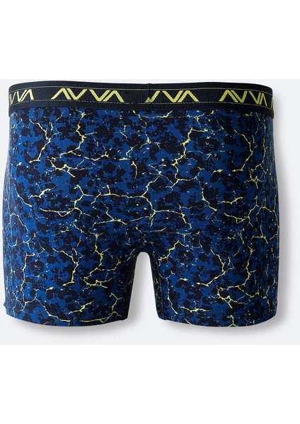 Erkek İndigo Desenli Pamuklu Tekli Regular Fit Boxer A42Y9531 fiyatları