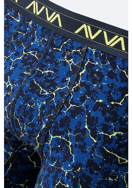 Erkek İndigo Desenli Pamuklu Tekli Regular Fit Boxer A42Y9531 modelleri