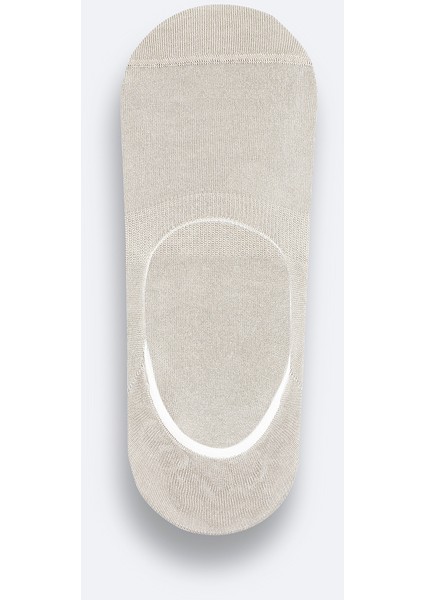 Erkek Bej Pamuklu Babet Çorap B008557