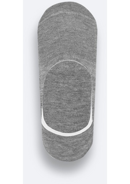 Erkek Gri Pamuklu Babet Çorap B008557