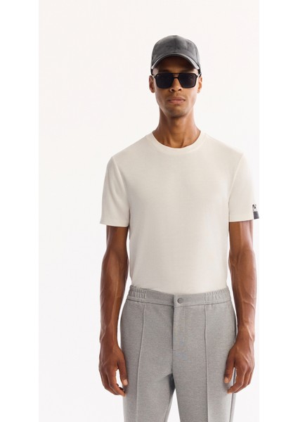 Erkek Gri Yanı Lastikli Pamuklu Viskon Karışımlı Relaxed Fit Pantolon A52Y3036 modelleri