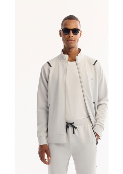 Erkek Açık Gri Beli Lastikli Bağcıklı Bi-Stretch Regular Fit Eşofman Altı A52Y3416 fiyatları