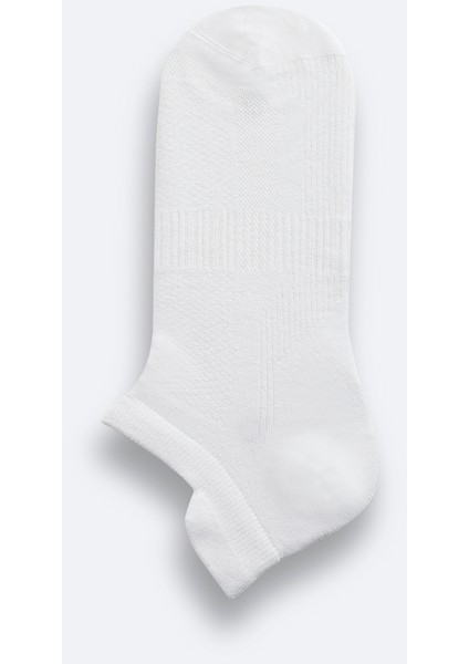 Erkek Beyaz Bambu Patik Çorap B008530