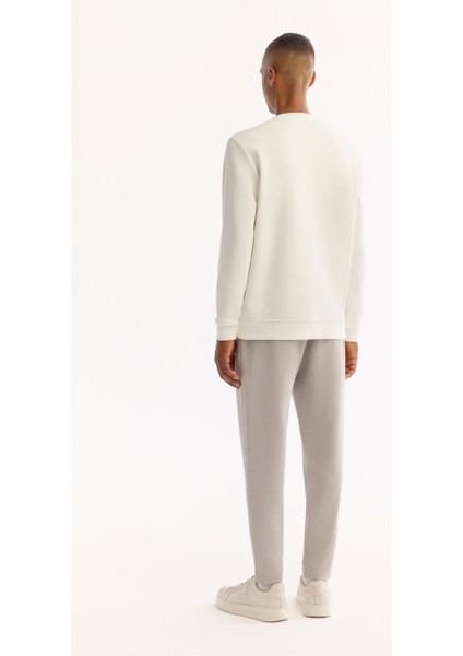 Erkek Siyah Bisiklet Yaka Pamuklu Bi-Stretch Baskılı Regular Fit Sweatshirt A52Y1215 fırsatları