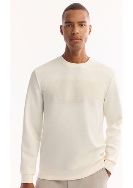 Erkek Siyah Bisiklet Yaka Pamuklu Bi-Stretch Baskılı Regular Fit Sweatshirt A52Y1215 indirimleri