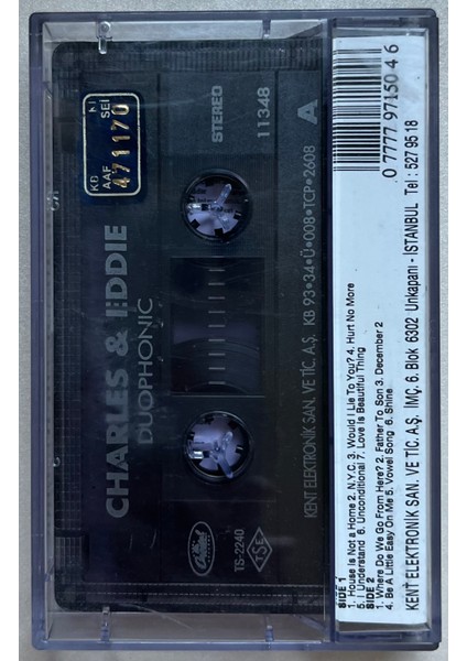 Charles & Eddie Duophonic Kaset (Orijinal Dönem Baskı Kaset) fiyatları