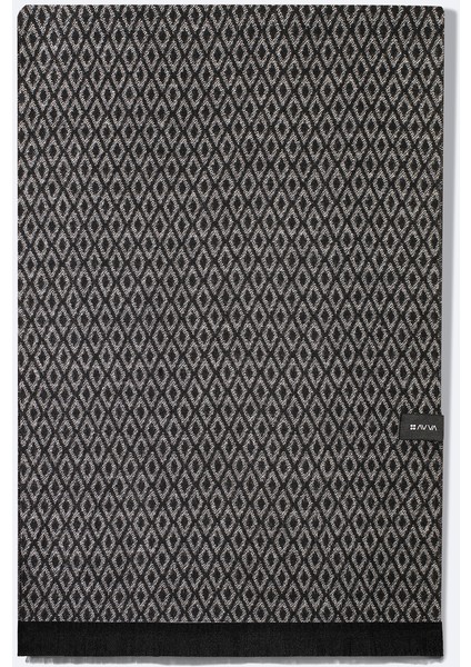 Erkek Siyah Viskon Karışımlı Püsküllü Desenli Şal A42y9401 fiyatları